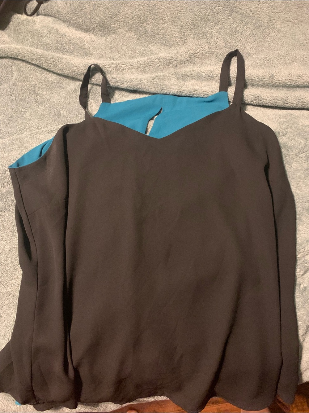 Reversible Black/teal Tank